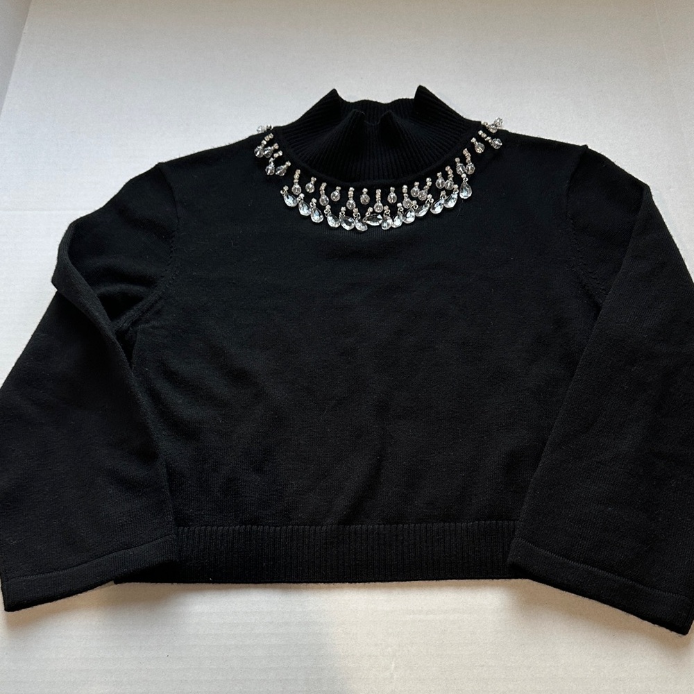 Zimmermann matchmaker high neck crystal crop top